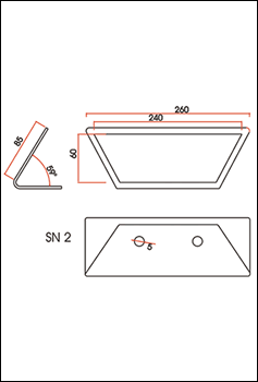 Desenho técnico. CAD. Modelo SN 2.