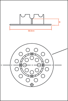 Desenho técnico. CAD. Modelo EE.