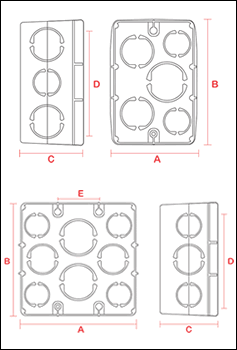 Desenho técnico. CAD. Modelo CXJ 4x4" - 4x2".
